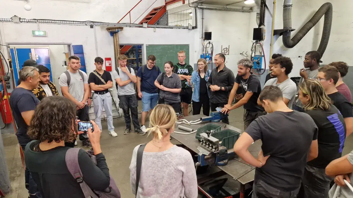 Visite des apprentis de Heidelberg