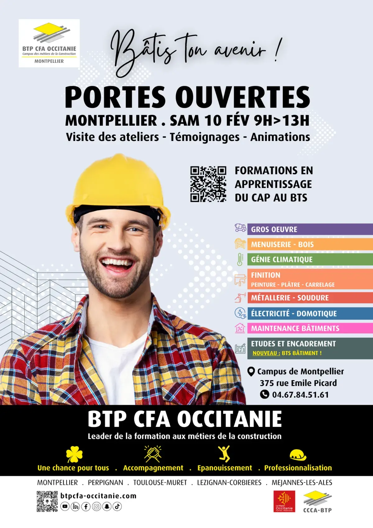 JPO Campus de Montpellier | BTP CFA Occitanie
